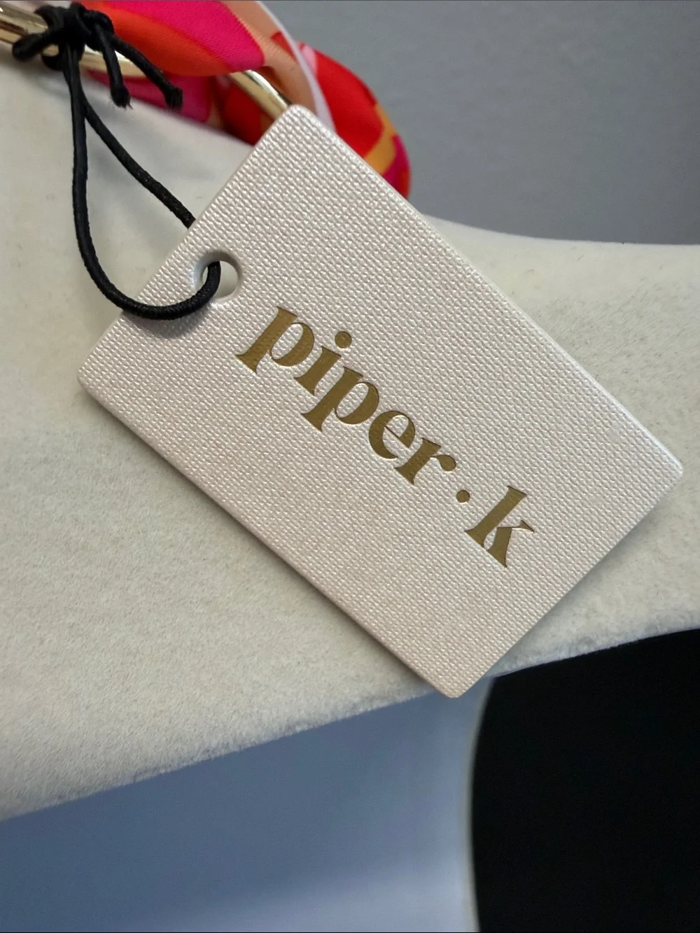 Piper K | Boho Scarf Wrapped Gold Tone Chain Statement Choker Necklace